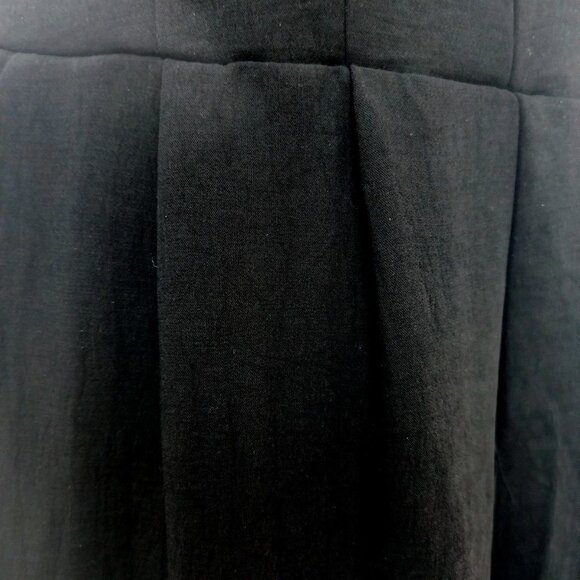 A New Day Women Straple Jumpsuit Black Size Medium Pleated Wide Leg Pull On - Picture 5 of 13